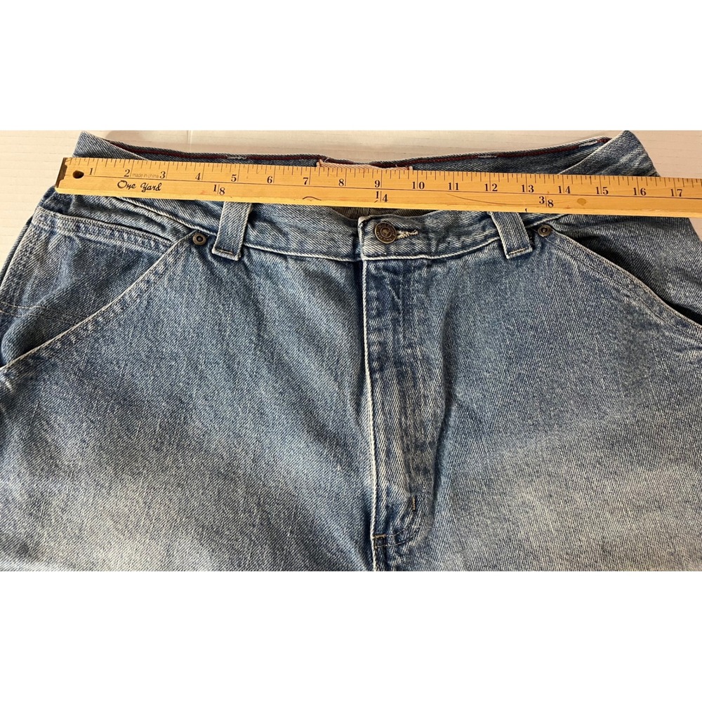 Red Camel Carpenter Denim Shorts Mens 36 Blue Light Wash Utility - Picture 3 of 6